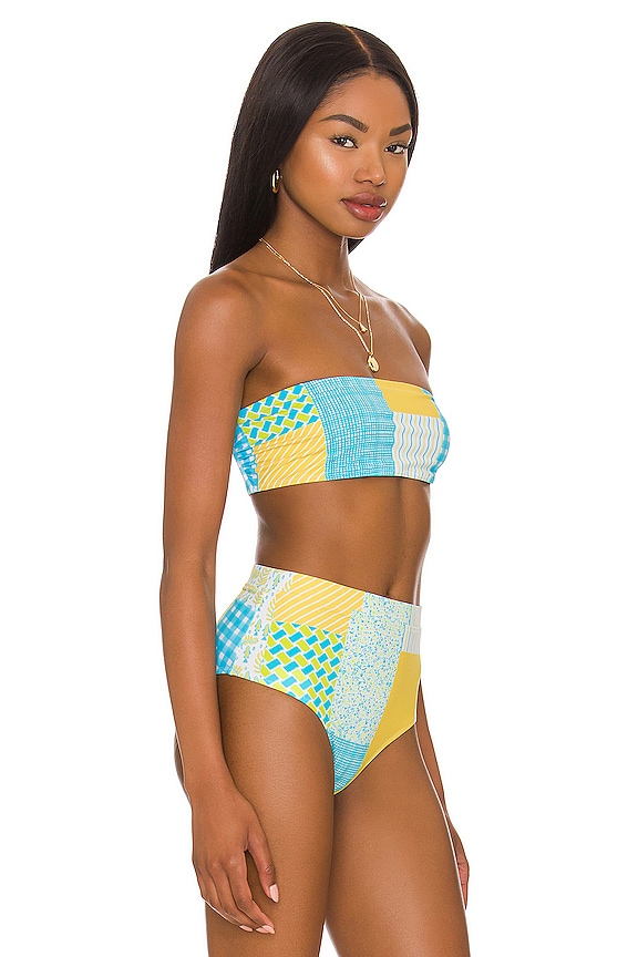 view 2 of 4 The Arden Bandeau Top in Patch Print