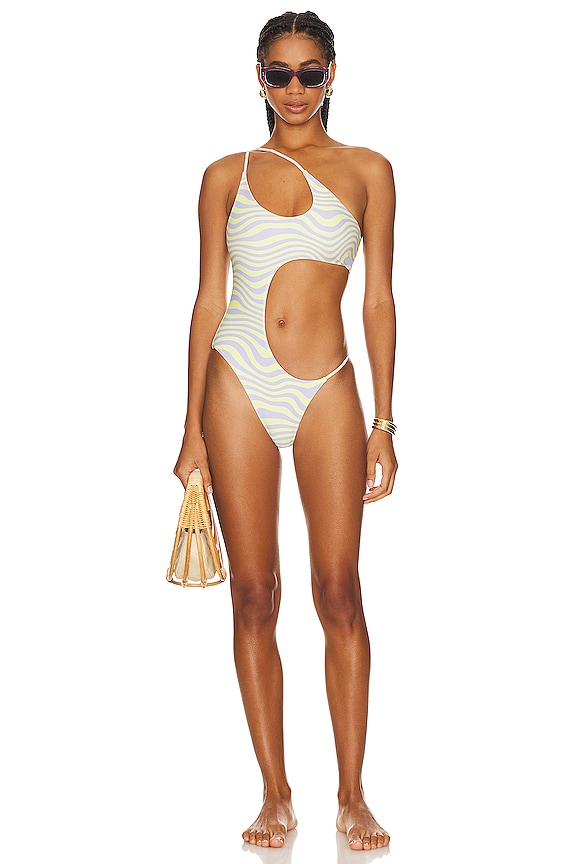 view 1 of 4 The Brooklyn Reversible One Piece Swimsuit in Reversible Print