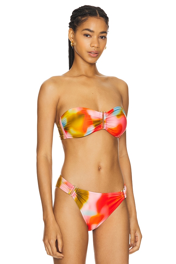 view 2 of 4 The Tati Bikini Top in Blur Print