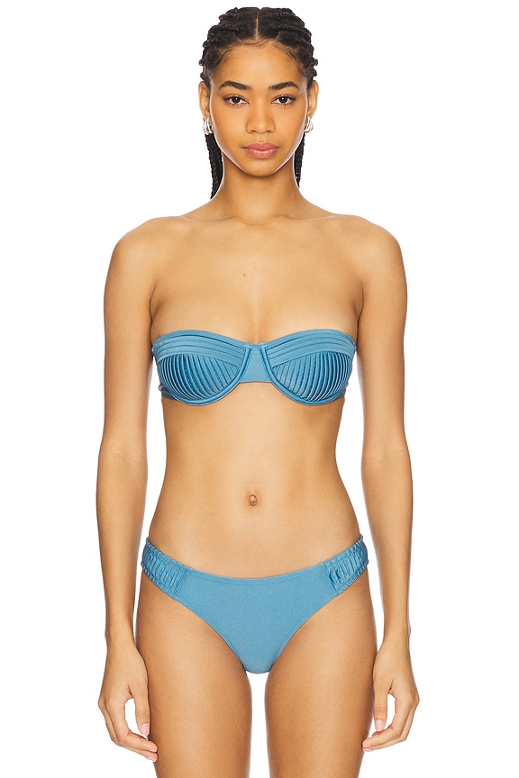 view 2 of 5 The Solene Top in French Blue