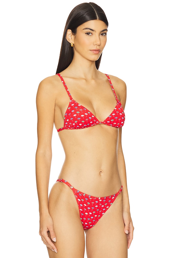 view 2 of 4 TOP BIKINI TRIANGULAR THE LULU in Umbrella Print