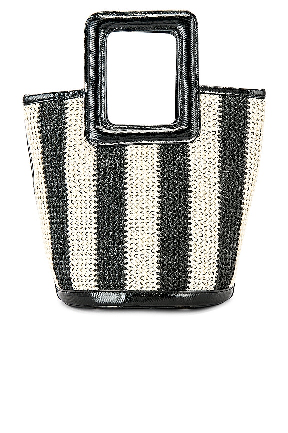 view 2 of 5 Pookie Crochet Tote in Black & White Stripe