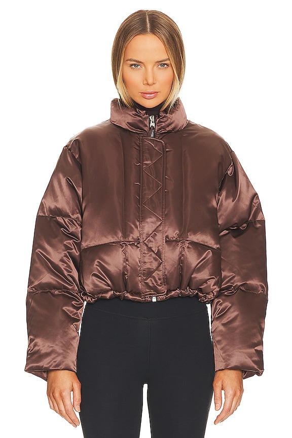 view 2 of 6 BLOUSON MATELASSÉ ROUX in Bitter Chocolate Brown