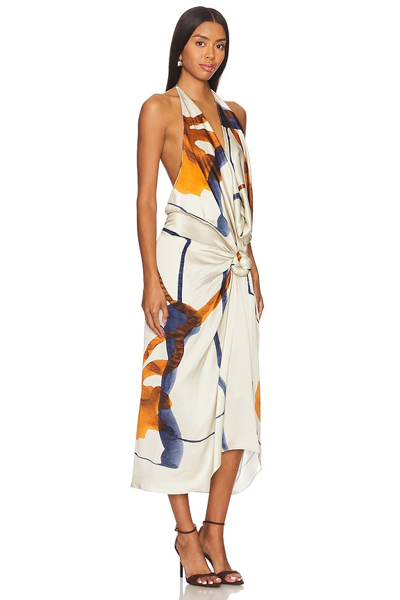 view 2 of 3 GUADALUPE 원피스 in Cobalt Copper Abstract