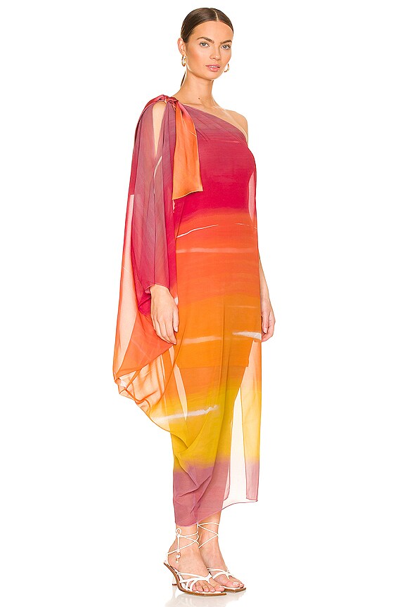 view 2 of 5 TÚNICA BEVAGNA in Gradient Orange