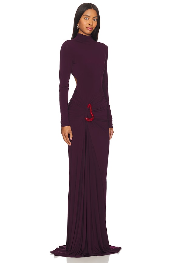 view 2 of 4 Lena Dress in Burgundy