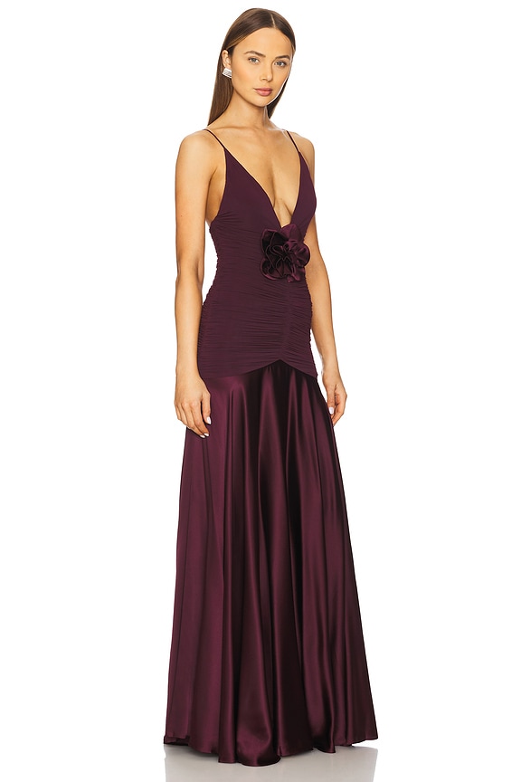 view 2 of 3 ROBE SANA in Burgundy