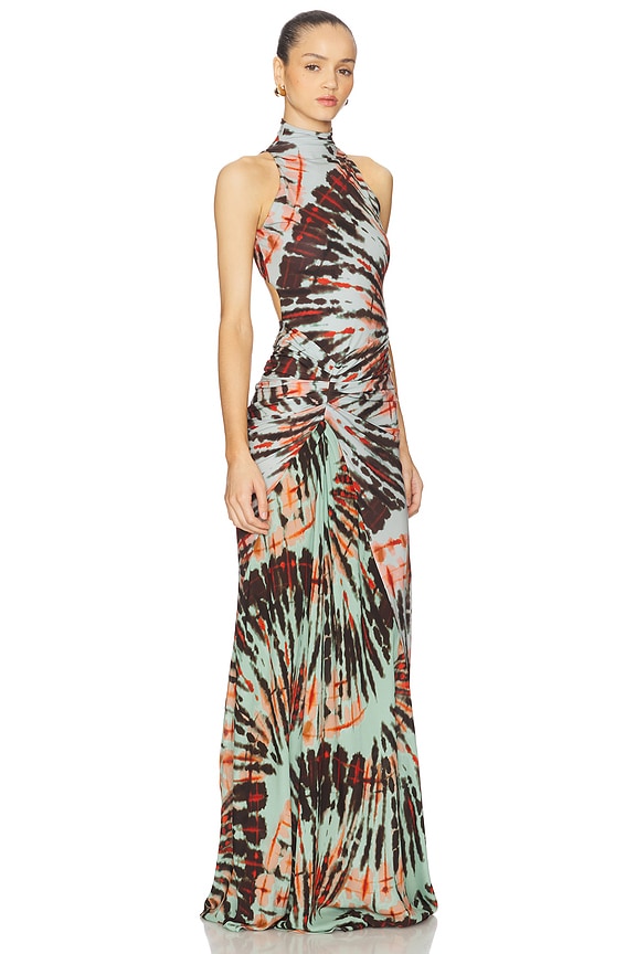 view 2 of 3 Frances Dress in Mint Tie Dye