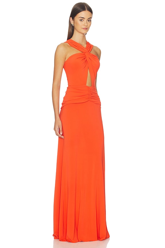 view 2 of 3 Naga Dress in Tangerine