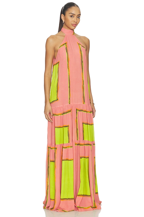 view 2 of 3 VESTIDO DORELIA in Neon Blossom