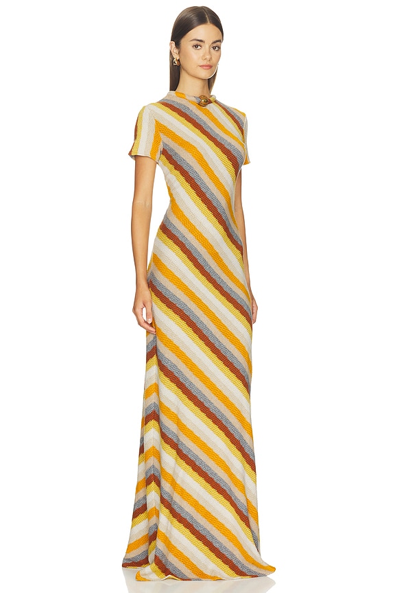 view 2 of 4 VESTIDO ALLIE in Multi Color Stripes