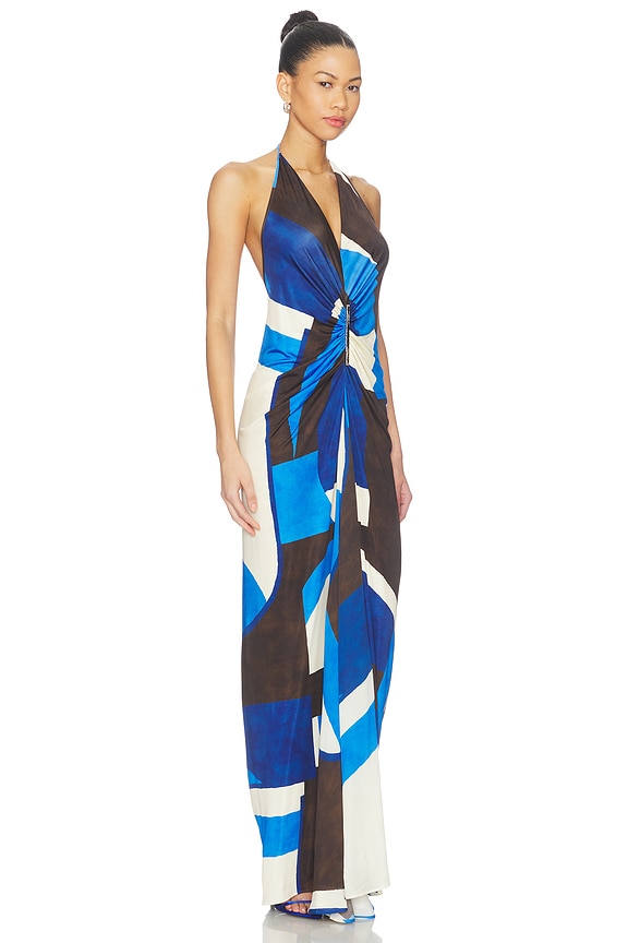 view 2 of 3 VESTIDO MALEK  in Cobalt Geometry