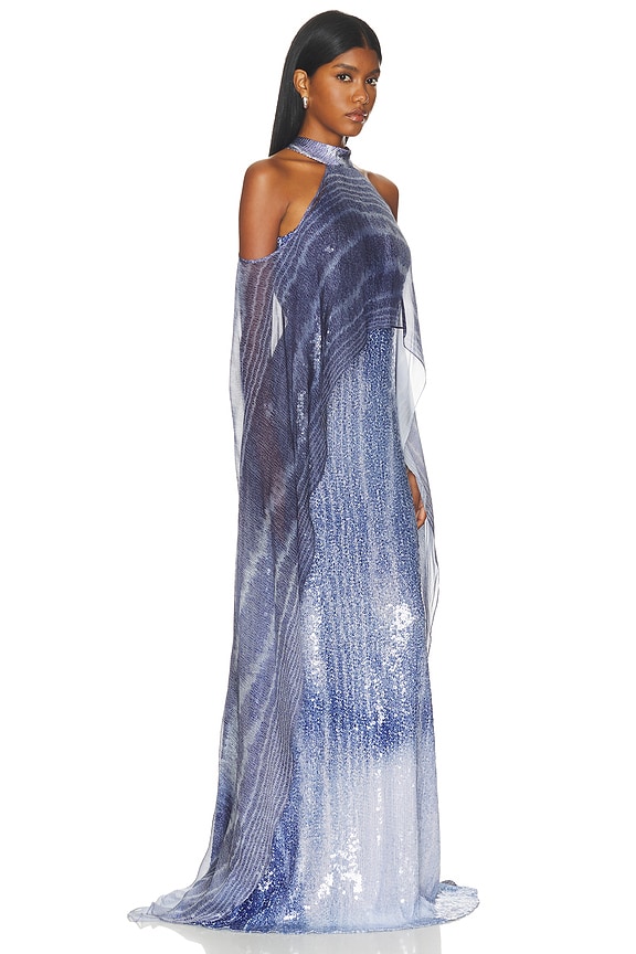 view 2 of 4 ROBE SERENELA  in Navy Moire