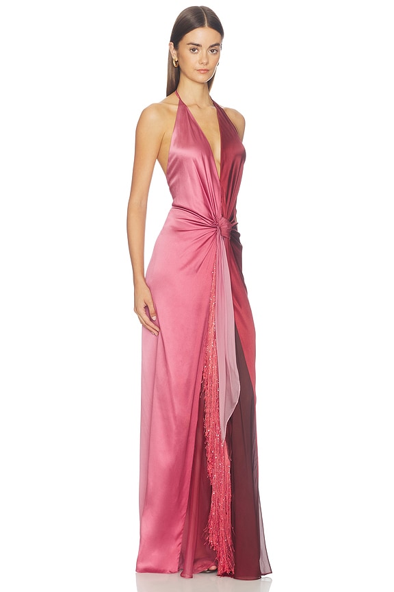 view 2 of 4 Corsario Dress in Burgundy Gradient