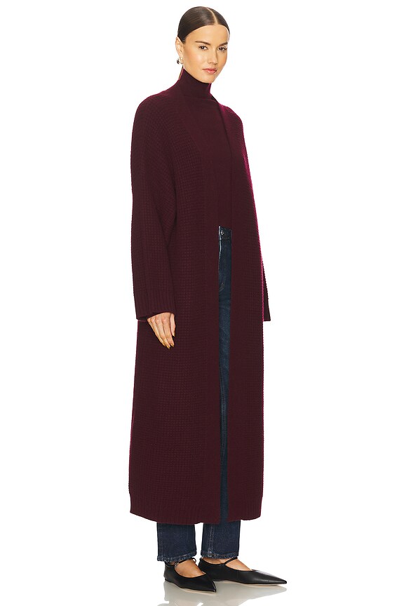 view 2 of 3 Cedar Cashmere Duster in Bordeaux