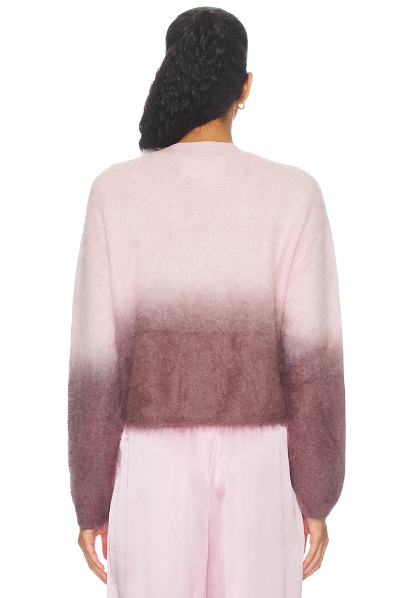 Jolie Cropped Ombre Crewneck Sweater