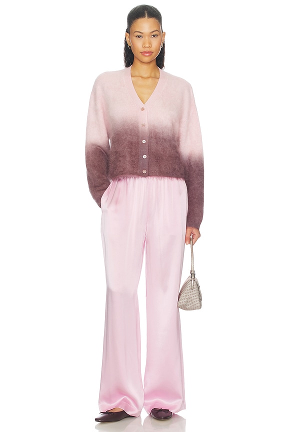 Jolie Cropped Ombre Crewneck Sweater