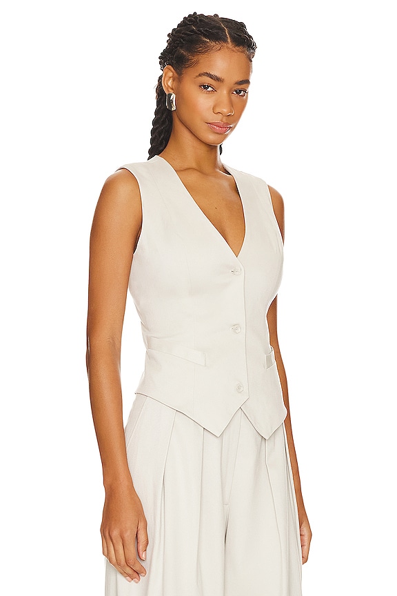 view 2 of 4 TOP SANS MANCHES TULI in Blizzard