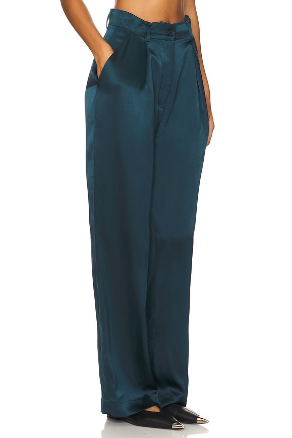 view 2 of 6 Emerson Silk Pant in Compass