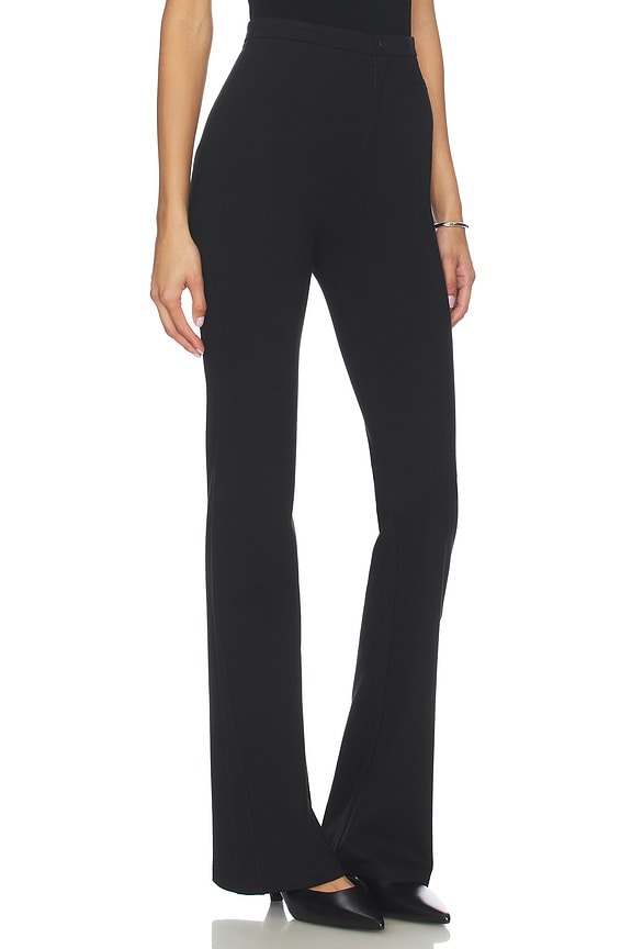 view 2 of 6 Petra Subtle Flare Legging in Black