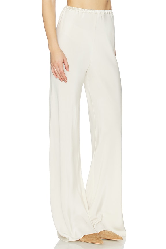 view 2 of 6 Naomi Bias Cut Pull On Pant in Gardenia