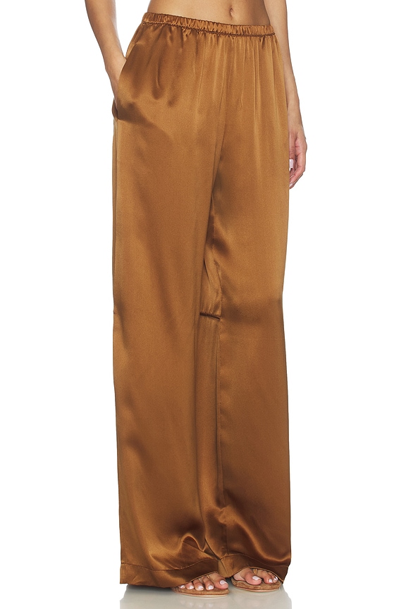 view 2 of 6 Lexi Lower Rise Relaxed Pull On Pant in Tobacco