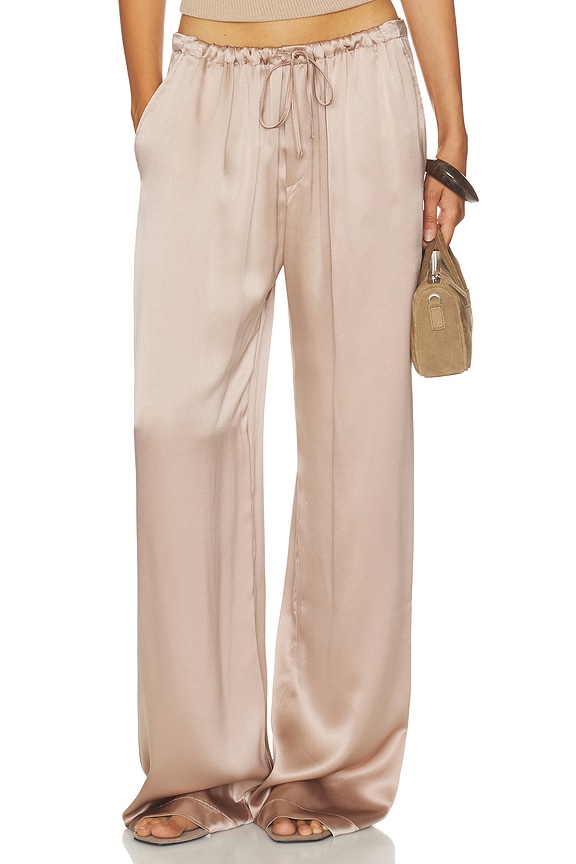 view 1 of 6 Silk Gemma Pull On Straight Leg Pant in Dune