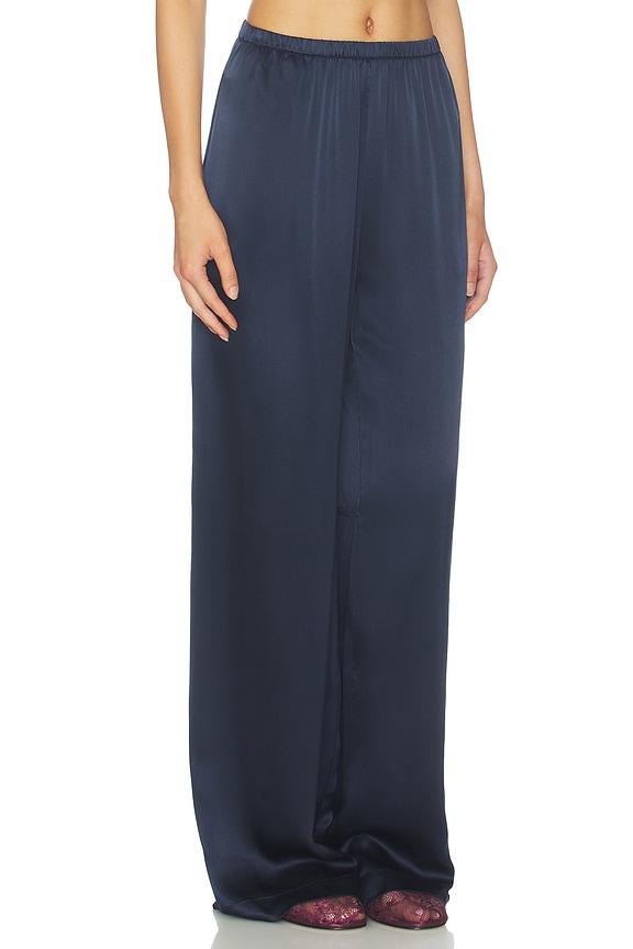 view 2 of 6 Lexi Low Rise Relaxed Pull On Pant in Midnight Navy
