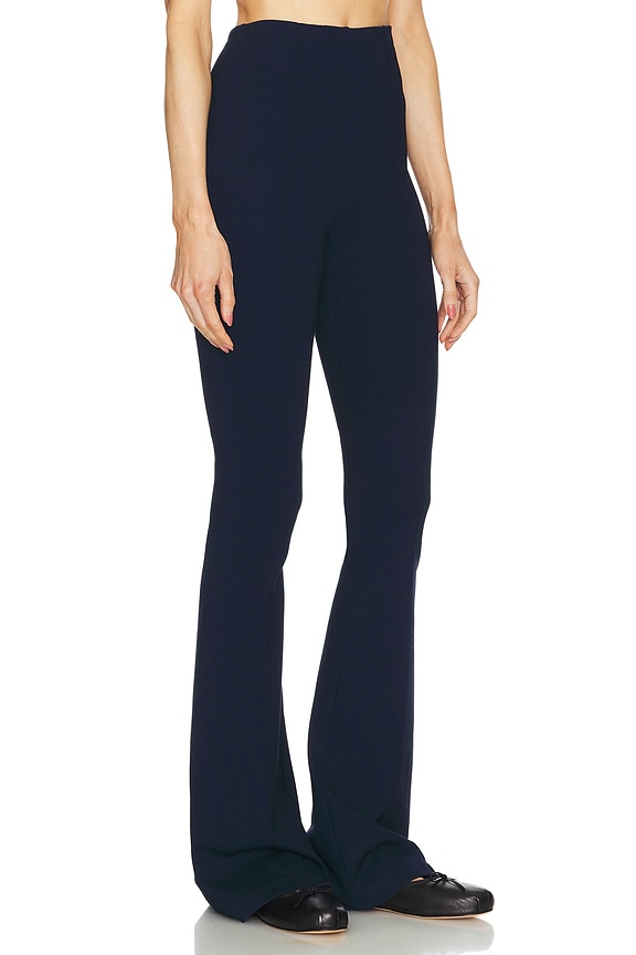 view 2 of 4 Bailey High Rise Pintuck Flare Pant in Midnight Navy