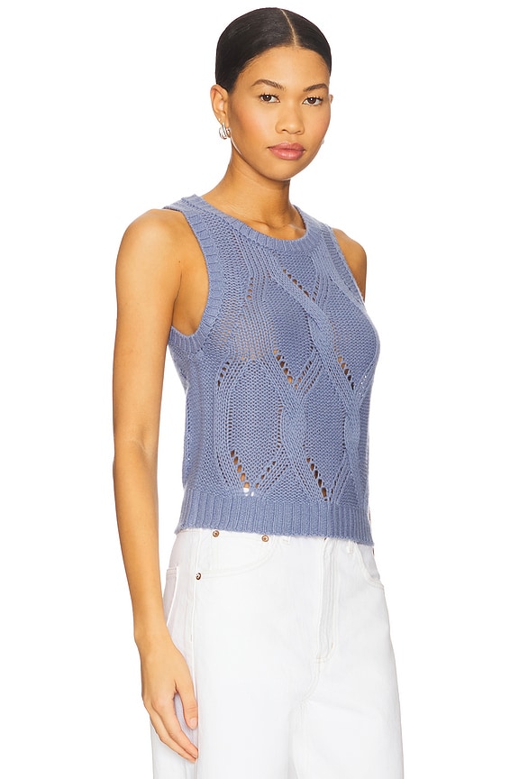 view 2 of 4 Kara Knit Tank Top in Dusty Periwinkle