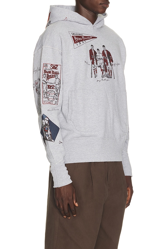 view 2 of 8 Varsity Hoodie in Heather Grey