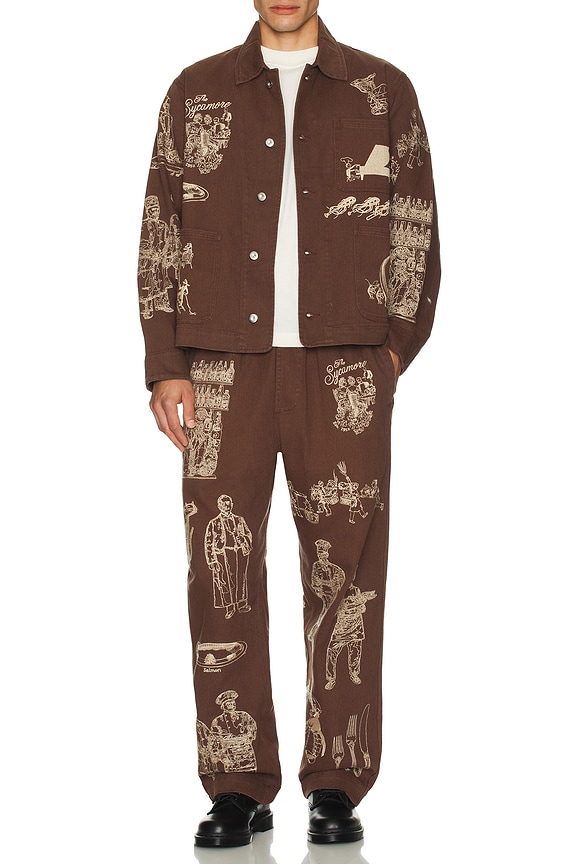 view 2 of 5 Restaurant Jacket in Brown