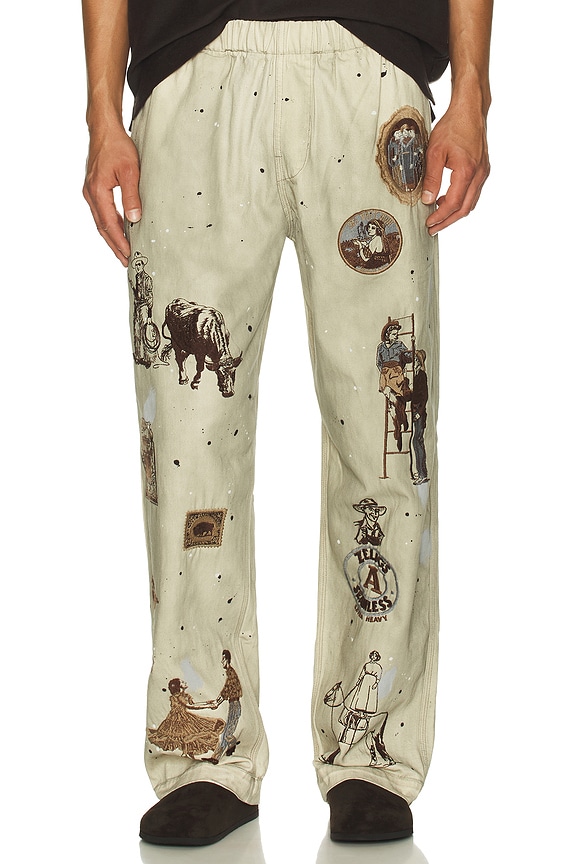 view 1 of 7 Western Pant in White