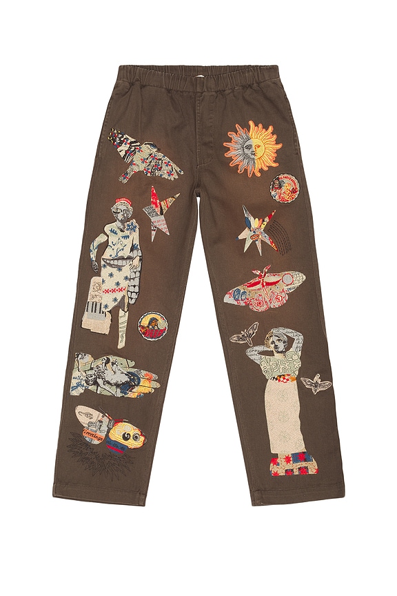 Samuel Zelig Collage Pant in Dark Taupe | REVOLVE