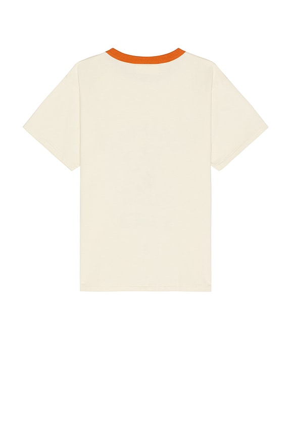 view 2 of 5 Yearbook Tee in Cream & Orange