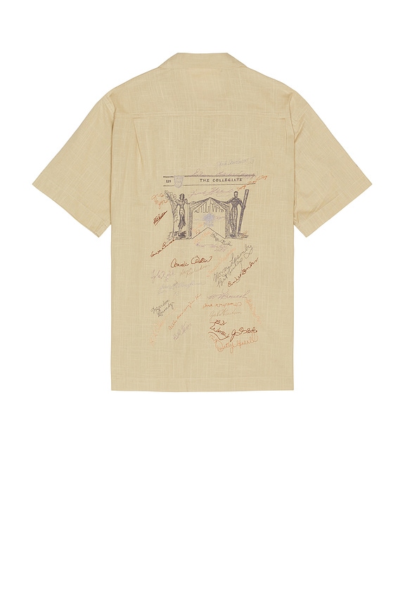 view 2 of 4 Yearbook Camp Shirt in Khaki