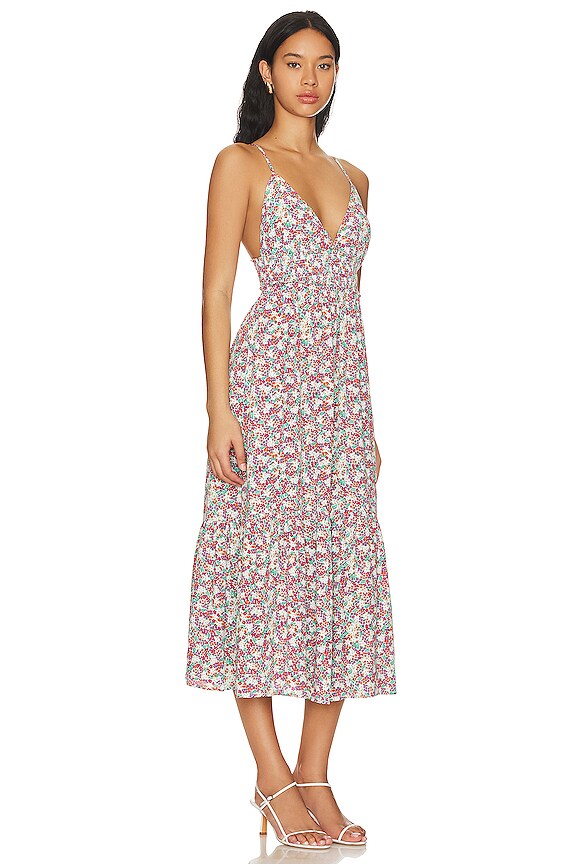 view 2 of 3 Lisa Dress in White Ditsy Floral