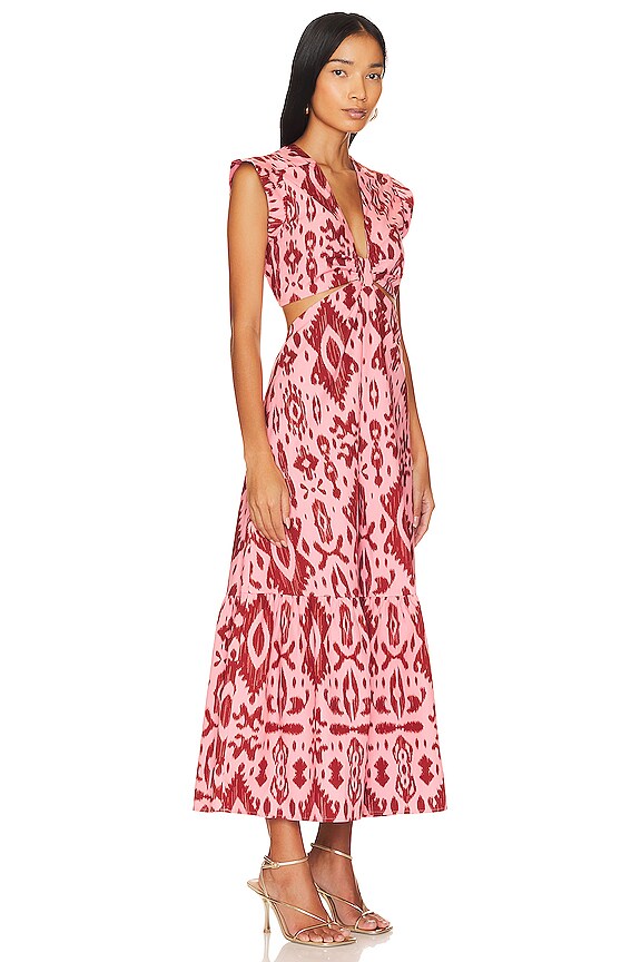 view 2 of 3 Got Your Batik Dress in Burnt Umber