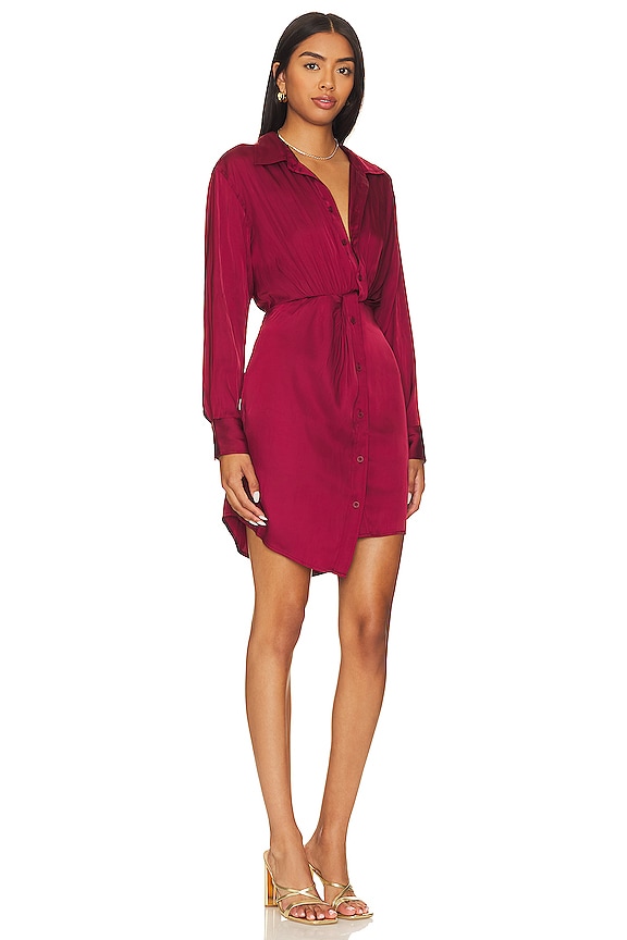 view 2 of 3 ROBE CHEMISE BARCELONA in Wine