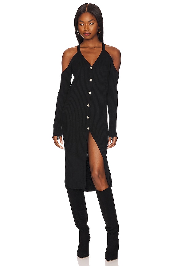 view 1 of 3 VESTIDO MIDI KEVA in Black