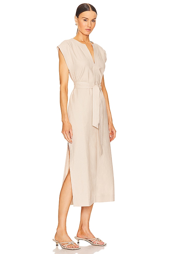 view 2 of 3 VESTIDO MIDI AERIS in Natural
