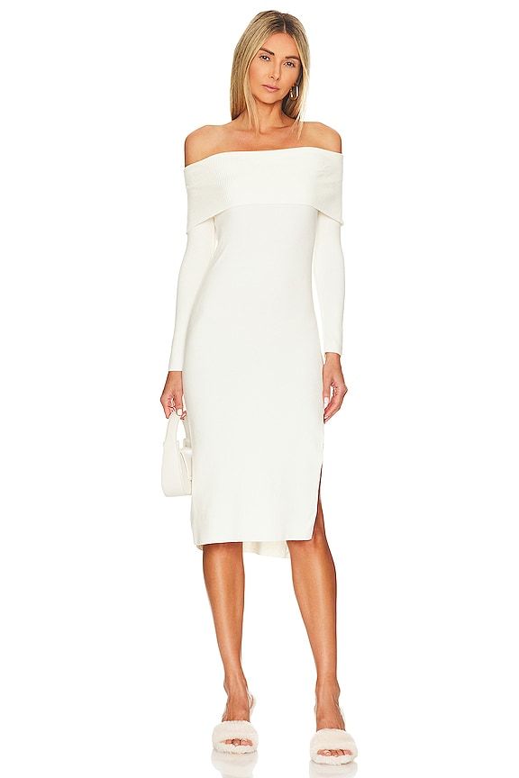 view 2 of 4 Francesca Midi Dress in Pristine Ivory