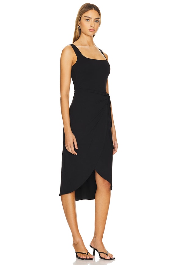 view 2 of 3 ROBE MI-LONGUE RHEA in Black