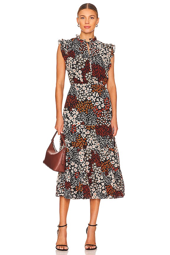 view 2 of 4 LILLIA ミディ丈ドレス in Black