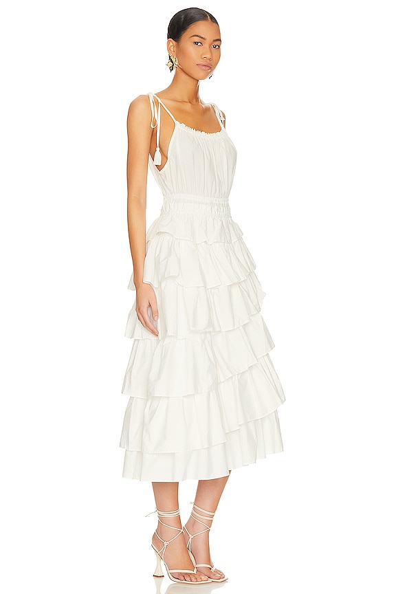 view 2 of 3 VESTIDO MIDI MIREYA in Pristine Ivory