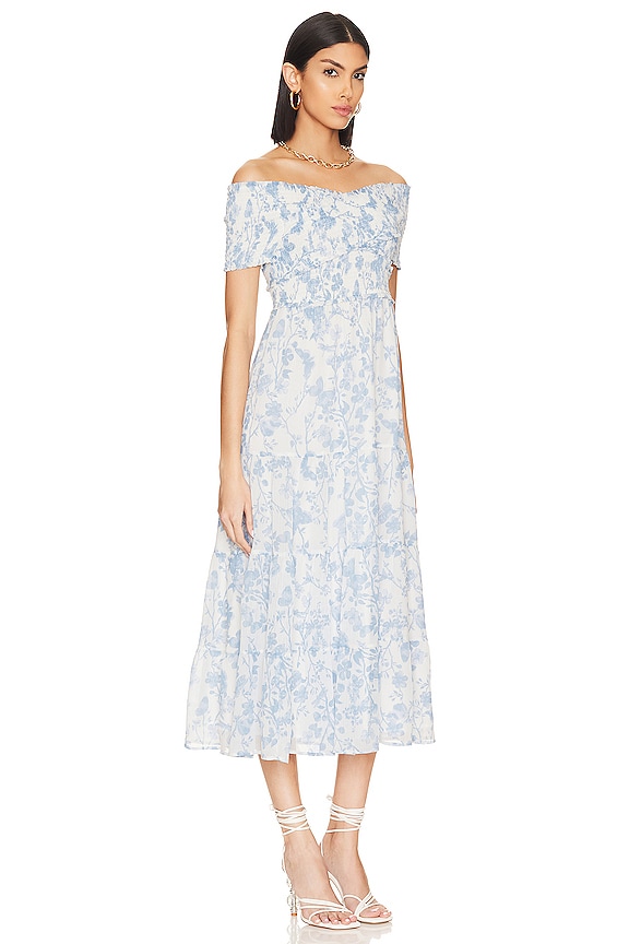 view 2 of 3 Joie De Vivre Dress in Faded Blue