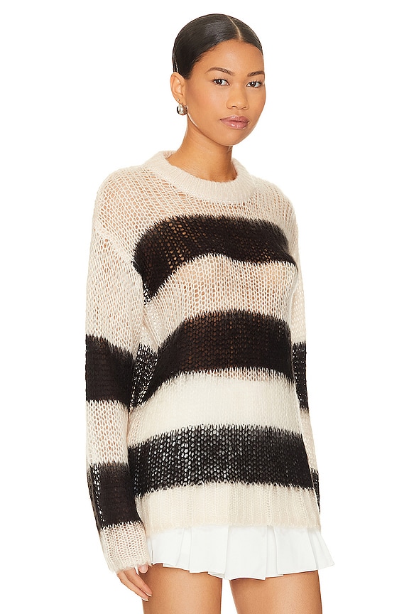 view 2 of 4 Elson Sweater in Black & White Cap