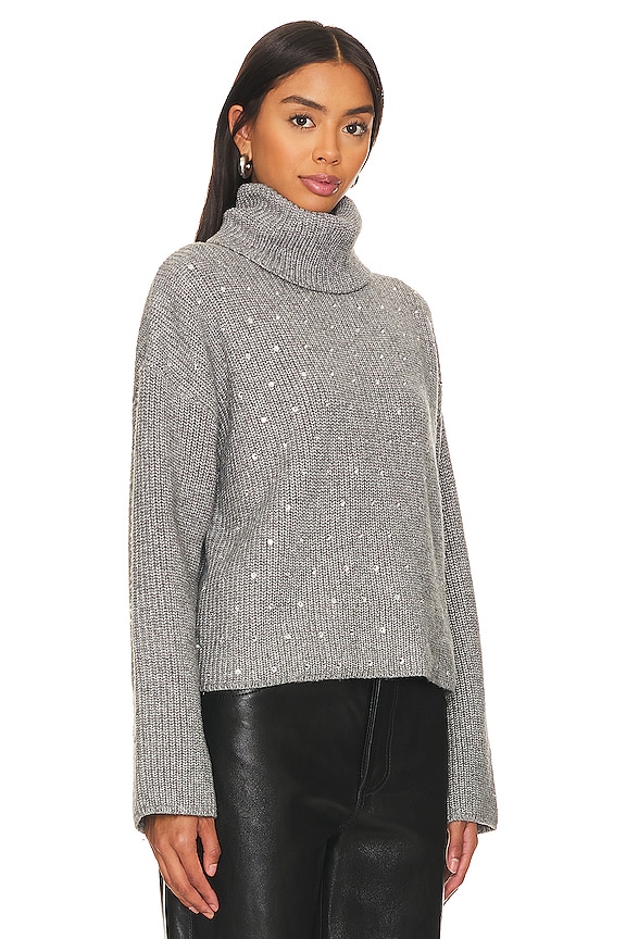 view 2 of 5 ASTRO 터틀넥 스웨터 in Heather Grey