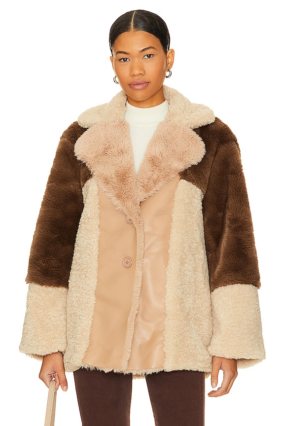 view 2 of 5 MANTEAU IMITATION FOURRURE WILLOW in Multi