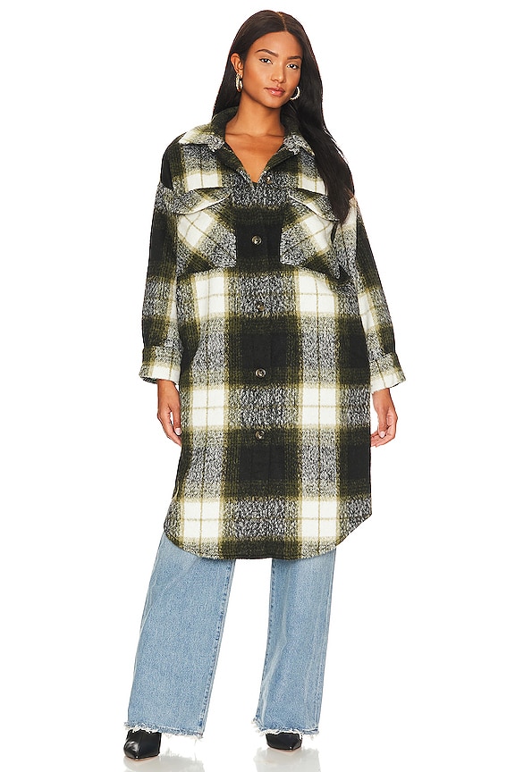 view 2 of 5 Chloe Shacket in Olive Night